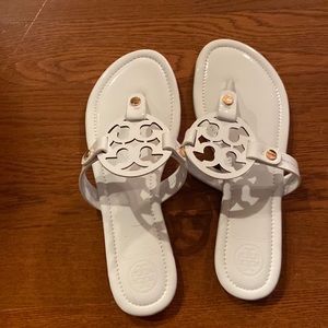 White Tory Burch Sandals